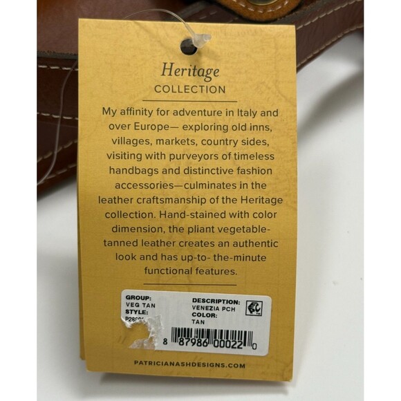 Patricia Nash Leather Crossbody Bag NWT Heritage Venezia‎ Brown Purse Boho - Picture 8 of 11